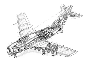 Mig 15 Faggot Cutaway Drawing