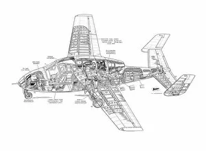 Experimental Aircraft Cutaways Gallery: Miles M100 Student Cutaway Drawing