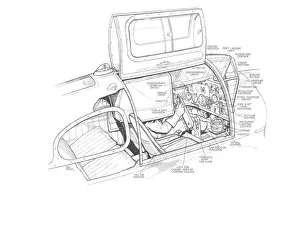Military Aviation 1903-1945 Cutaways Collection: Miles Nighthawk Cabin Cutaway Drawing