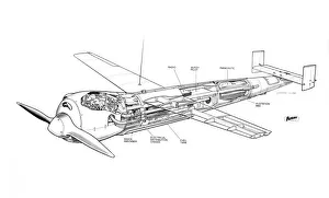 Unmanned Aerial Vehicles Collection: ML Aviation Picador Cutaway Drawing