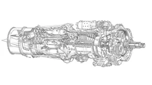 <b class=qtipBold><figcaption>Napier Eland Cutaway Drawing</figcaption></b><br><em>© Flightglobal</em> Napier Eland Cutaway Drawing