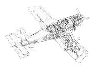 Military Aviation 1946-Present Cutaways Gallery: NDN Firecracker ND4 Cutaway Drawing