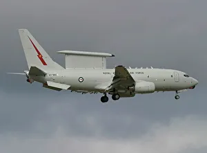 The new RaF plane on finals to land at Avalon