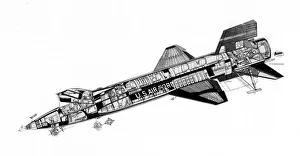 North American X-15 Cutaway