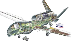 Unmanned Aerial Vehicles Collection: Northrop Grumman RQ-4N BAMS UAS Cutaway Poster