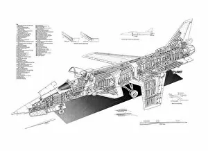 Experimental Aircraft Cutaways Gallery: Northrop / Grumman X-29A Cutaway Poster