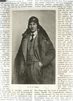 Flight Collection: nthony Fokker. born April 6, 1890, Kediri, Java, Netherlands East Indies died Dec