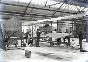 Flight Gallery: orkers at an aircraft factory, c1910-1914