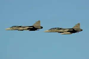 Pair of Saab JAS39 Gripens
