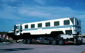 Passenger transfer vehicle at Gatwick Airport UK