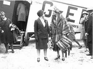 Passengers waiting to board