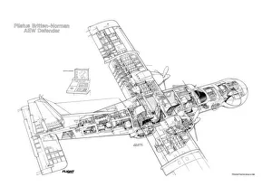 Pilatue Britten Norman AEW Defender Cutaway Drawing