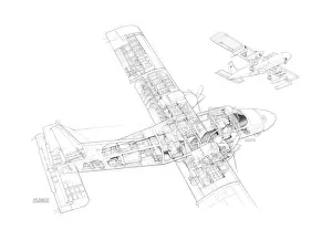 Pilatus Britten Norman Defender 4000 Cutaway Drawing