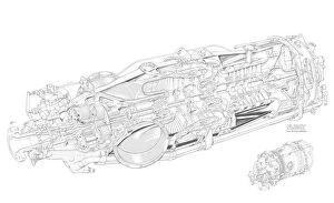 Aeroengines - Piston Cutaways Gallery: Pratt & Whitney Canada PT6A-67 Cutaway Drawing
