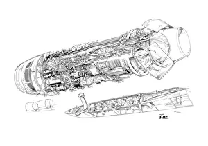 Aeroengines - Jet Cutaways Collection: Pratt & Whitney JT8D