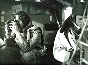 Flight Prints: RAF Aircrew (observers) carrying out surveillance operation