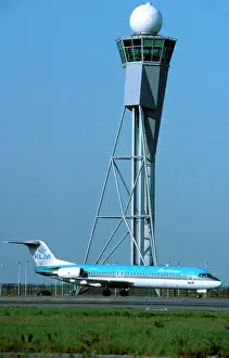 Remote ATC tower: Schiphol Fokker 100 KLM CityHopper