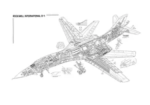 Rockwell B-1A Cutaway Drawing