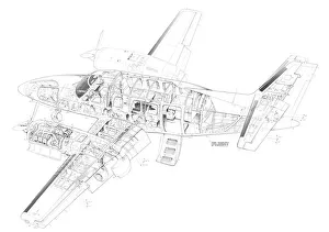 Rockwell Commander 700 Cutaway Drawing