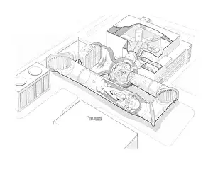 Royal Aircraft Establishment 5M low-speed wind tunnel Cutaway Drawing