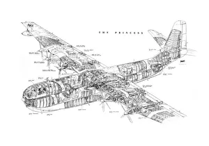 Saro SR45 Princess Cutaway Drawing