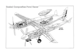 Scaled Composites Pond Racer Cutaway Drawing