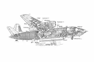 Experimental Aircraft Cutaways Gallery: Short SA4 Sperrin Cutaway Drawing