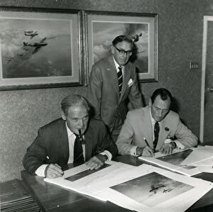 Images Dated 12th January 2012: Sir Douglas Bader, Frank Wootton, and Wing Commander Bob Standford-Tuck