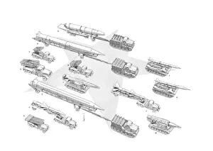 Soviet Red Square Parade Cutaway Drawing