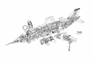 Experimental Aircraft Cutaways Gallery: VFW Vak-191B Cutaway Drawing