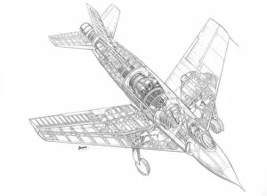 Experimental Aircraft Cutaways Gallery: Vickers Supermarine 510 (swift) Cutaway Drawing
