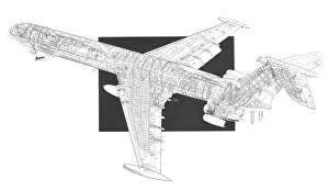 Vickers VC10 super Cutaway Drawing