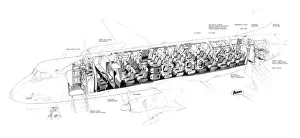 Vickers Viscount 802 Cutaway Drawing