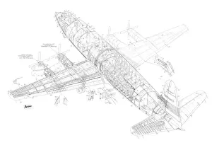 Vickers Viscount 812 Cutaway Drawing