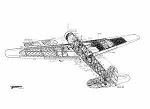 Military Aviation 1903-1945 Cutaways Collection: Vickers Wellesley Cutaway Drawing