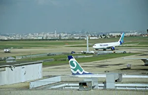 View of Paris city from Orly Airport