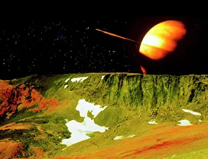 View from Saturn Moon