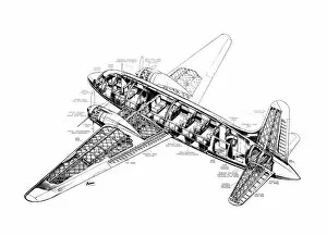 Military Aviation 1946-Present Cutaways Gallery: Vikers Viking Cutaway Drawing