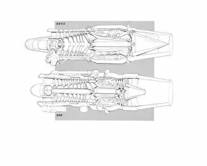 Aeroengines - Piston Cutaways Gallery: Viper ASV 3 Cutaway Drawing