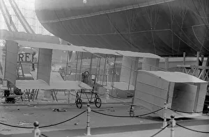 <b class=qtipBold><figcaption>A Voisin biplane</figcaption></b><br>A Voisin biplane on show at the 1909 Olympia Aero show.<br><em>© Flight Global 2009 - All Rights Reserved</em> A Voisin biplane