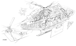 Westland Lynx AH MK. 1 Cutaway Drawing