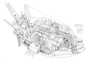 <b class=qtipBold><figcaption>Westland SR-N3 Cutaway Drawing</figcaption></b><br><em>© Flightglobal</em> Westland SR-N3 Cutaway Drawing