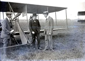 Flight Collection: Winston Churchill talks to aviators, 1915