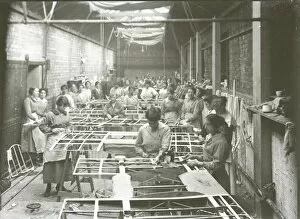 Flight Gallery: Women at work in an aircraft factory