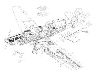 Experimental Aircraft Cutaways Gallery: Zlin Trainer Cutaway Drawing