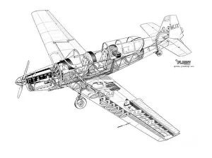 Zlin Z526 Trenor Master Cutaway Drawing